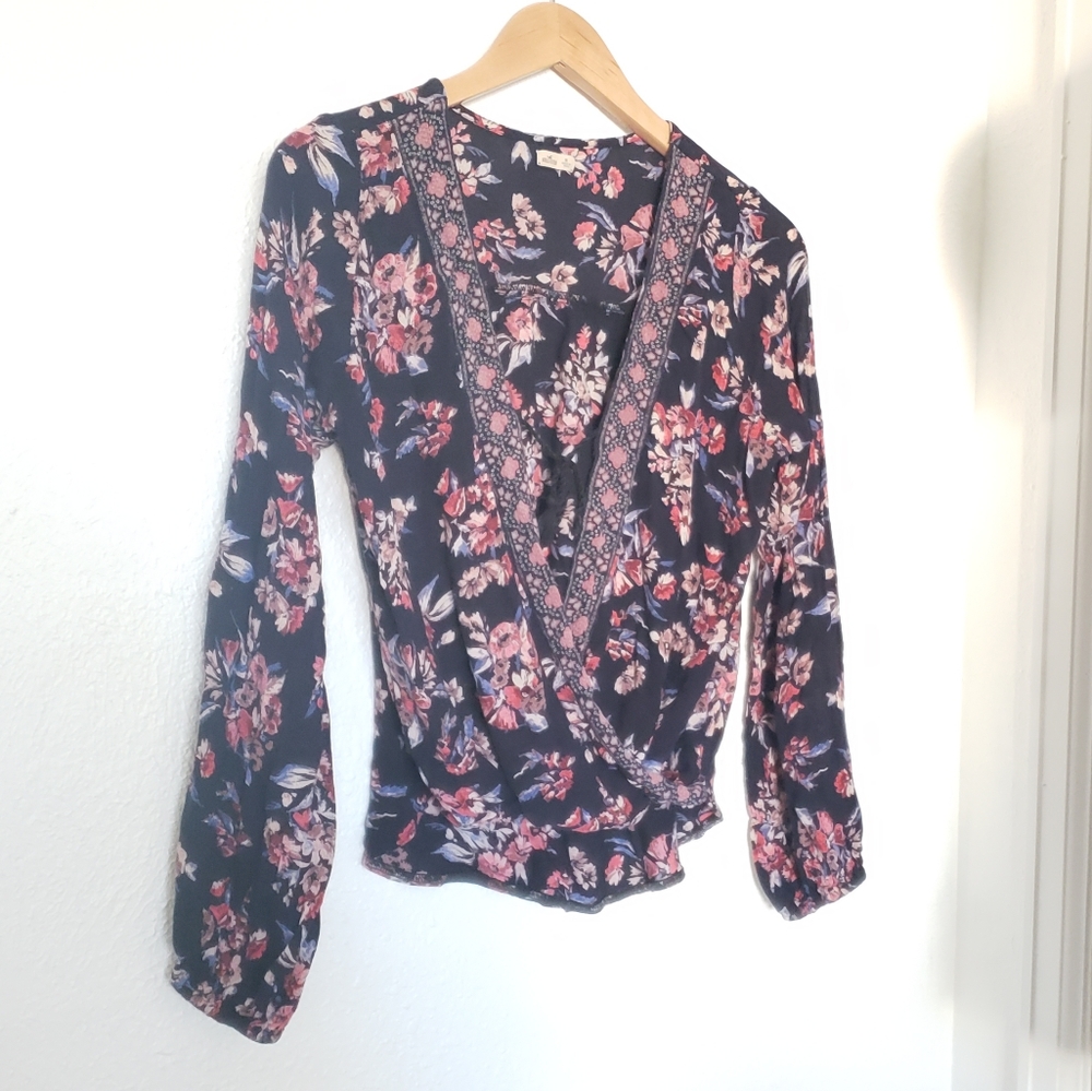 Holister Floral Top